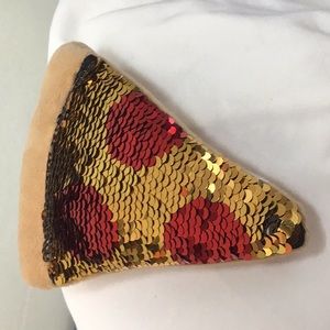 Plush Sequin Pizza Slice